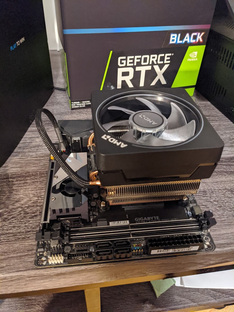 Stock CPU fan installed