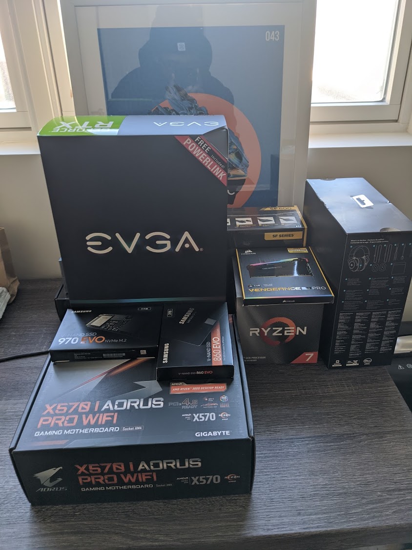 My collection of computer parts